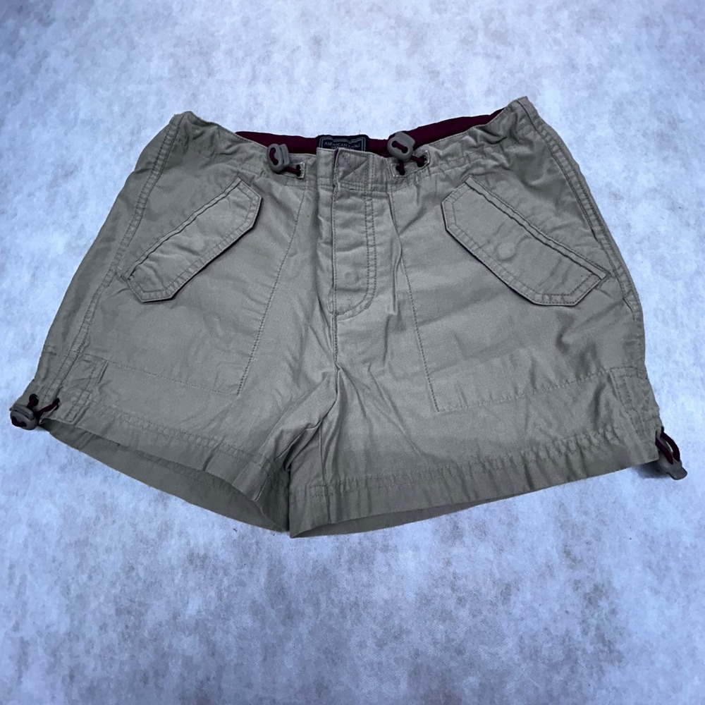 American Eagle Outfitters Khaki Shorts Casual‎ Pockets Drawstring Womens